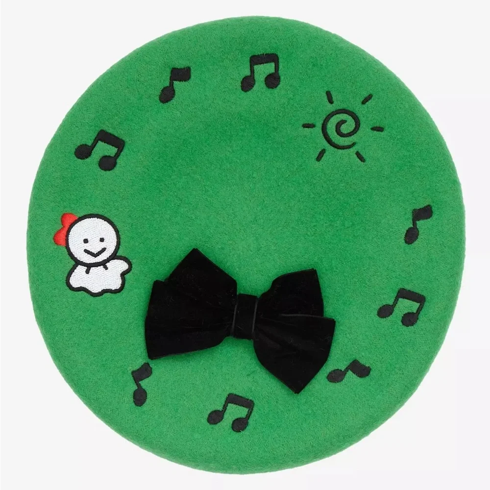 Keroppi Icon Bow Beret Hot‎ Topic Hat Sanrio Hello Kitty